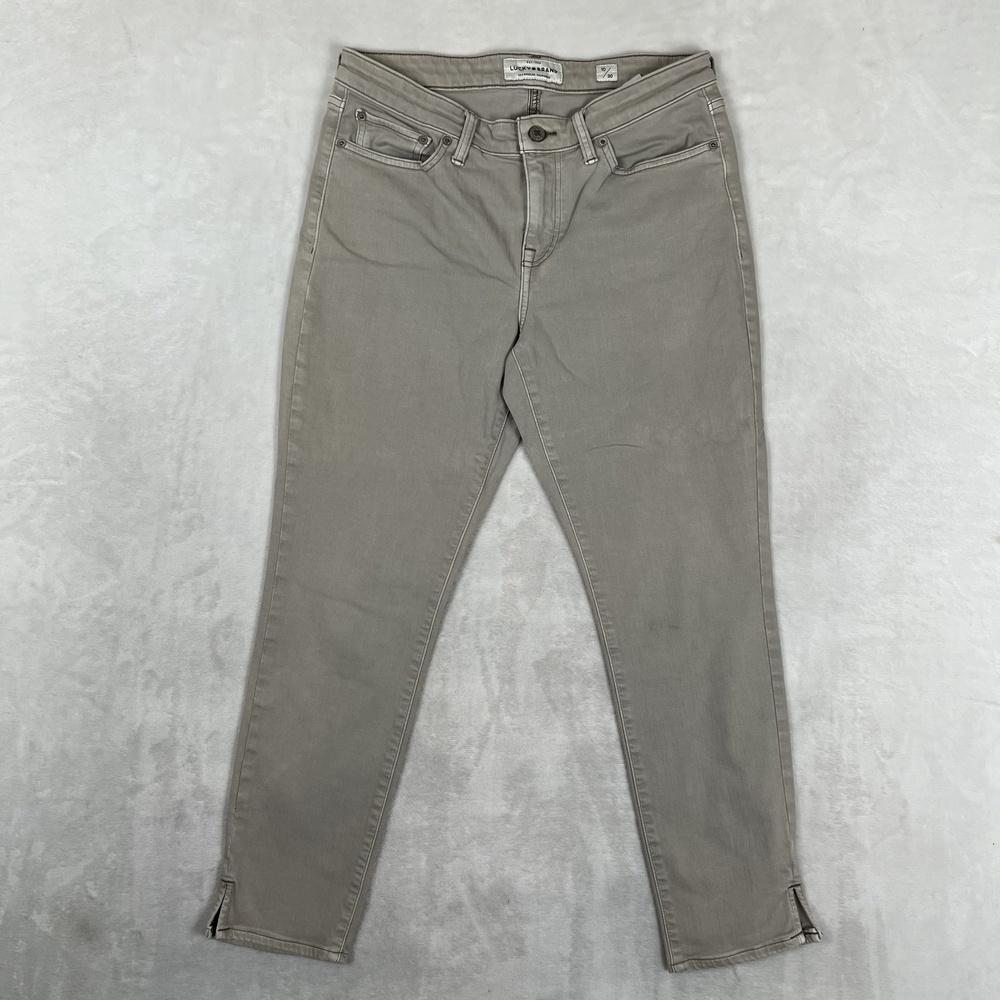 Lucky Brand Lolita Skinny Jeans Womens 10/30 Gray Light Wash Stretch Denim